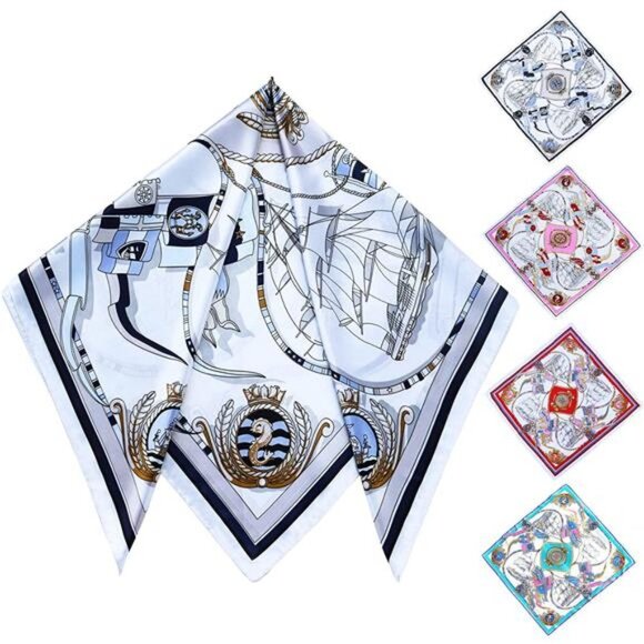 Accessories - 4PCS Large Satin Head Scarf for Women